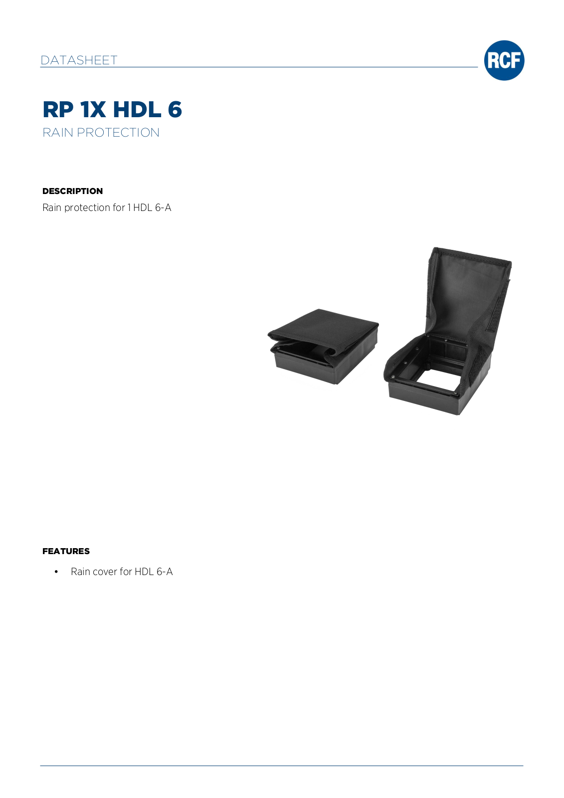 RCF RP 1X HDL 6 Datasheet