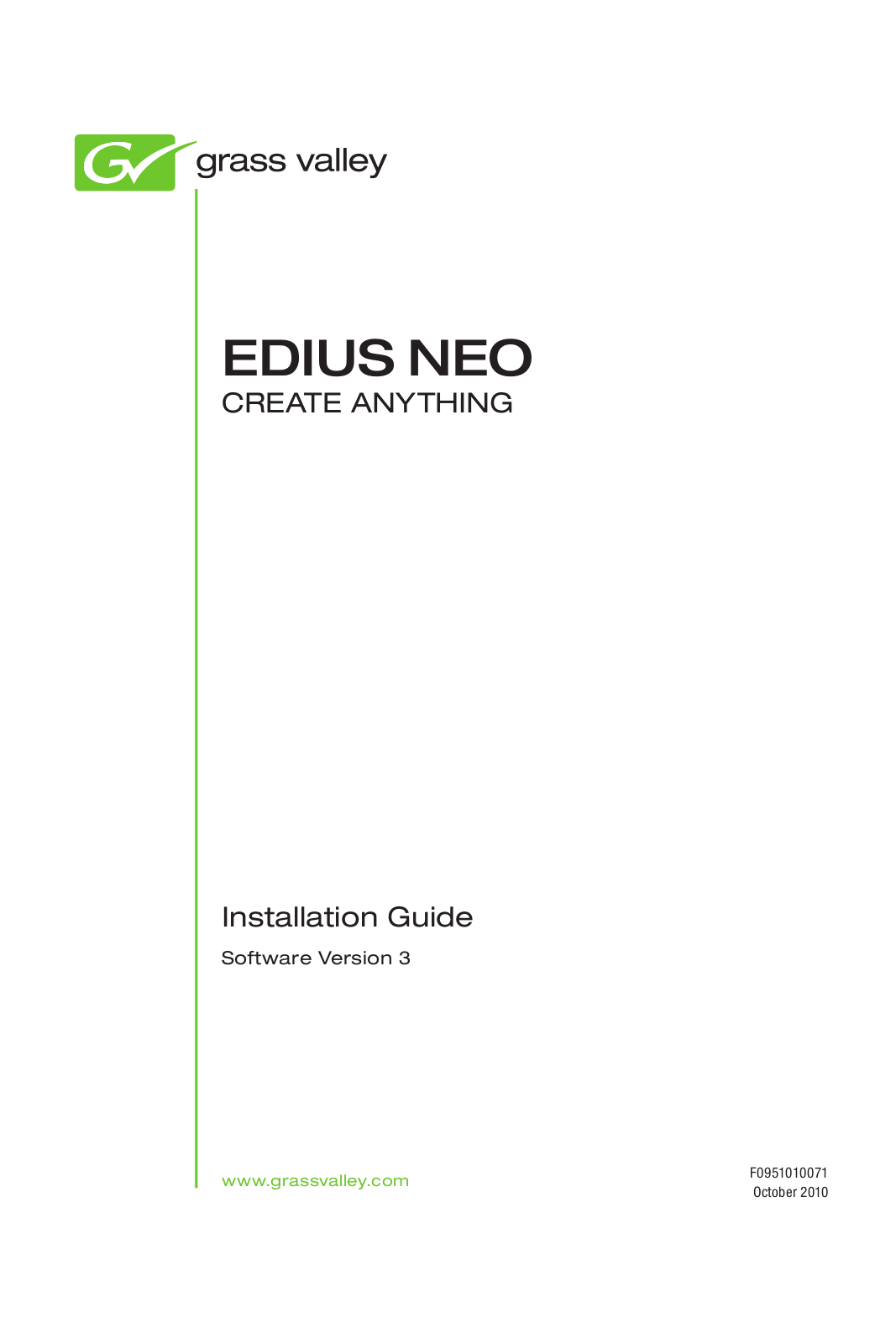 Grass Valley EDIUS Neo 3 Installation