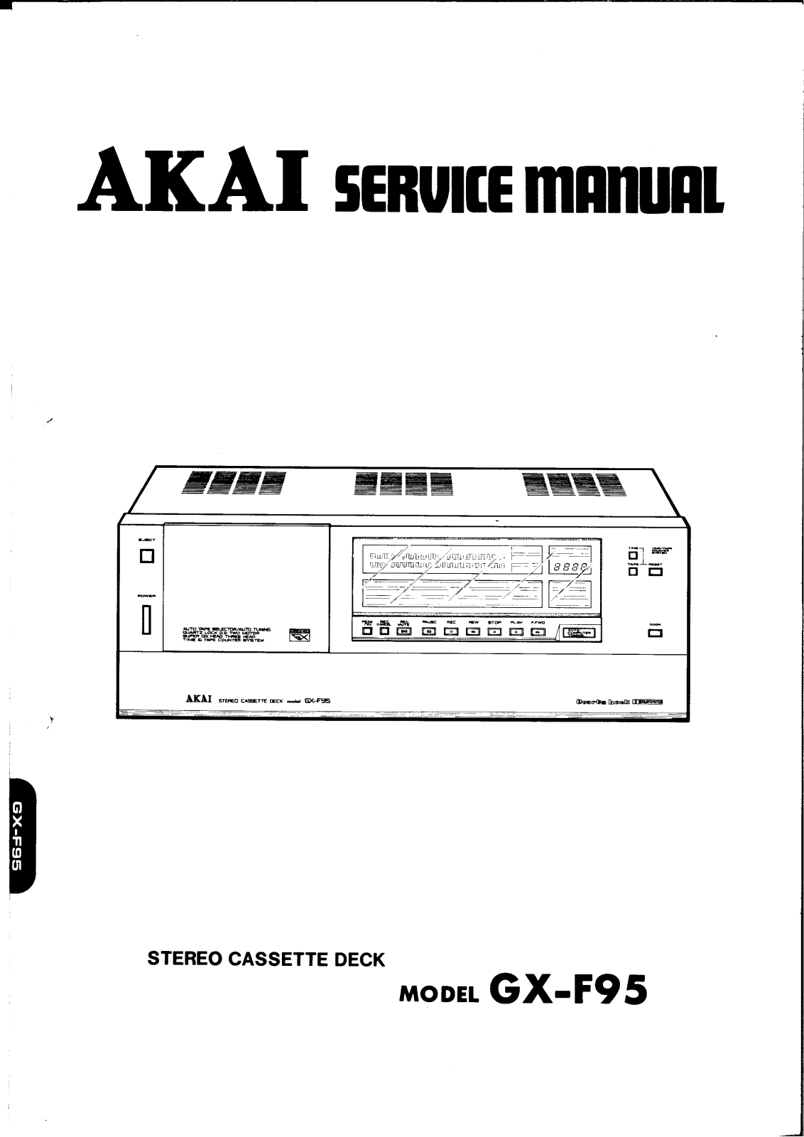 Akai GXF-95 Service manual