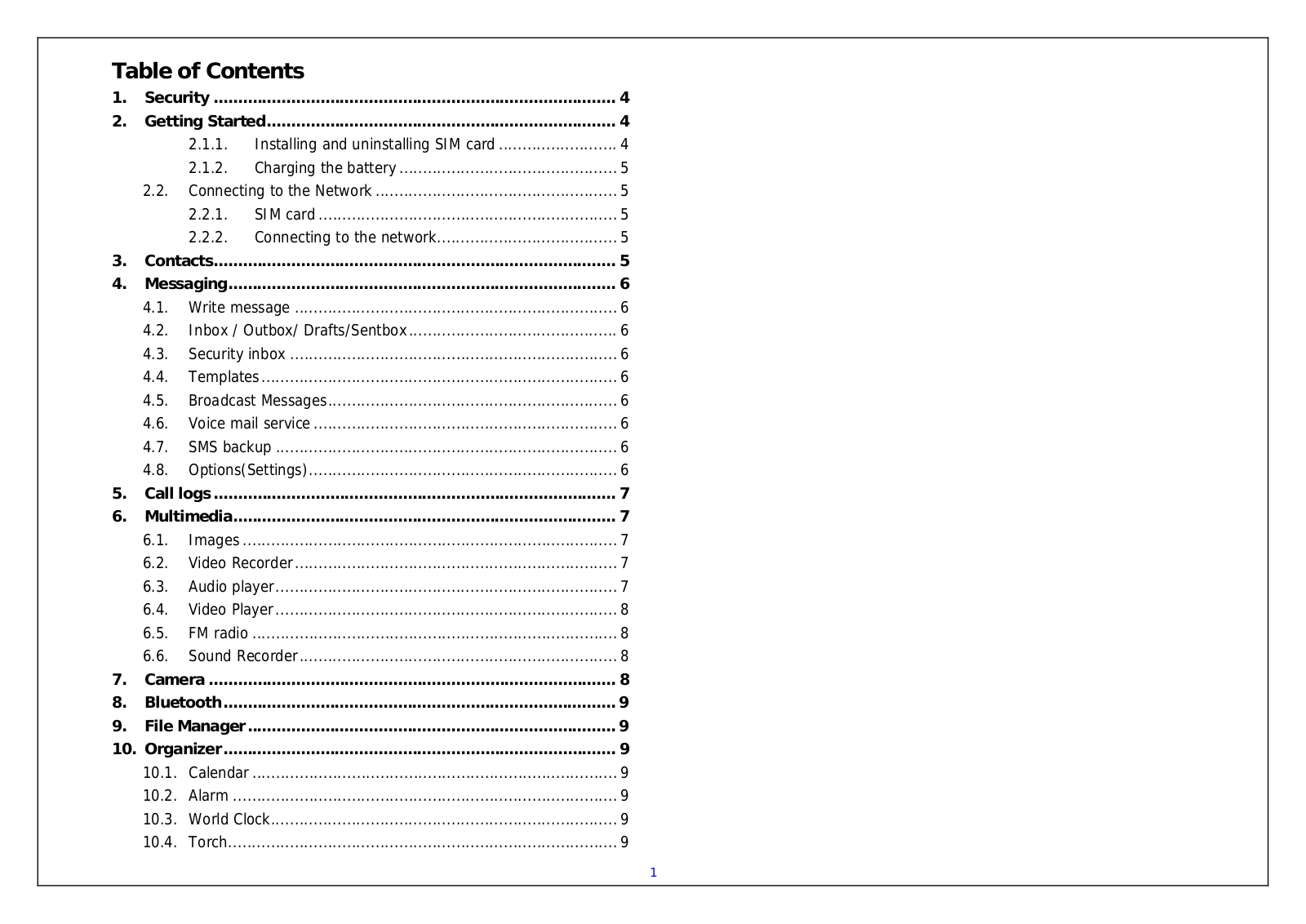 Senwa S305 User Manual