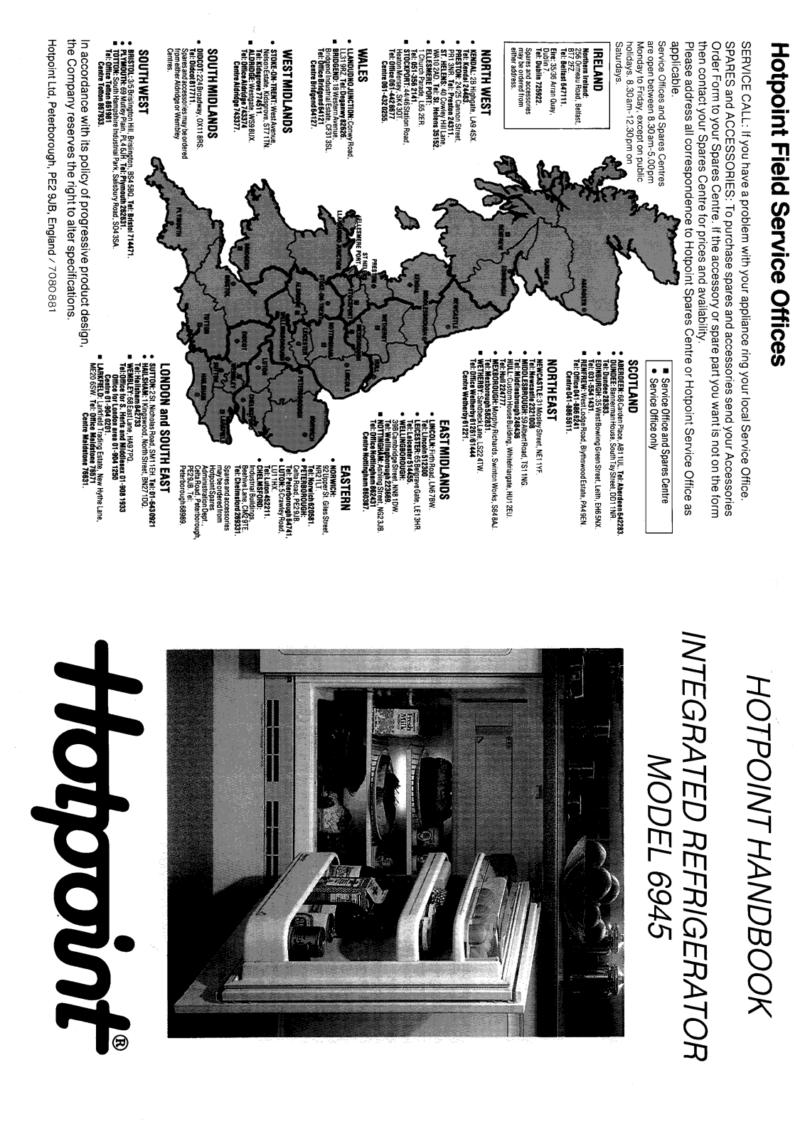 Hotpoint-Ariston HB6945 User Manual