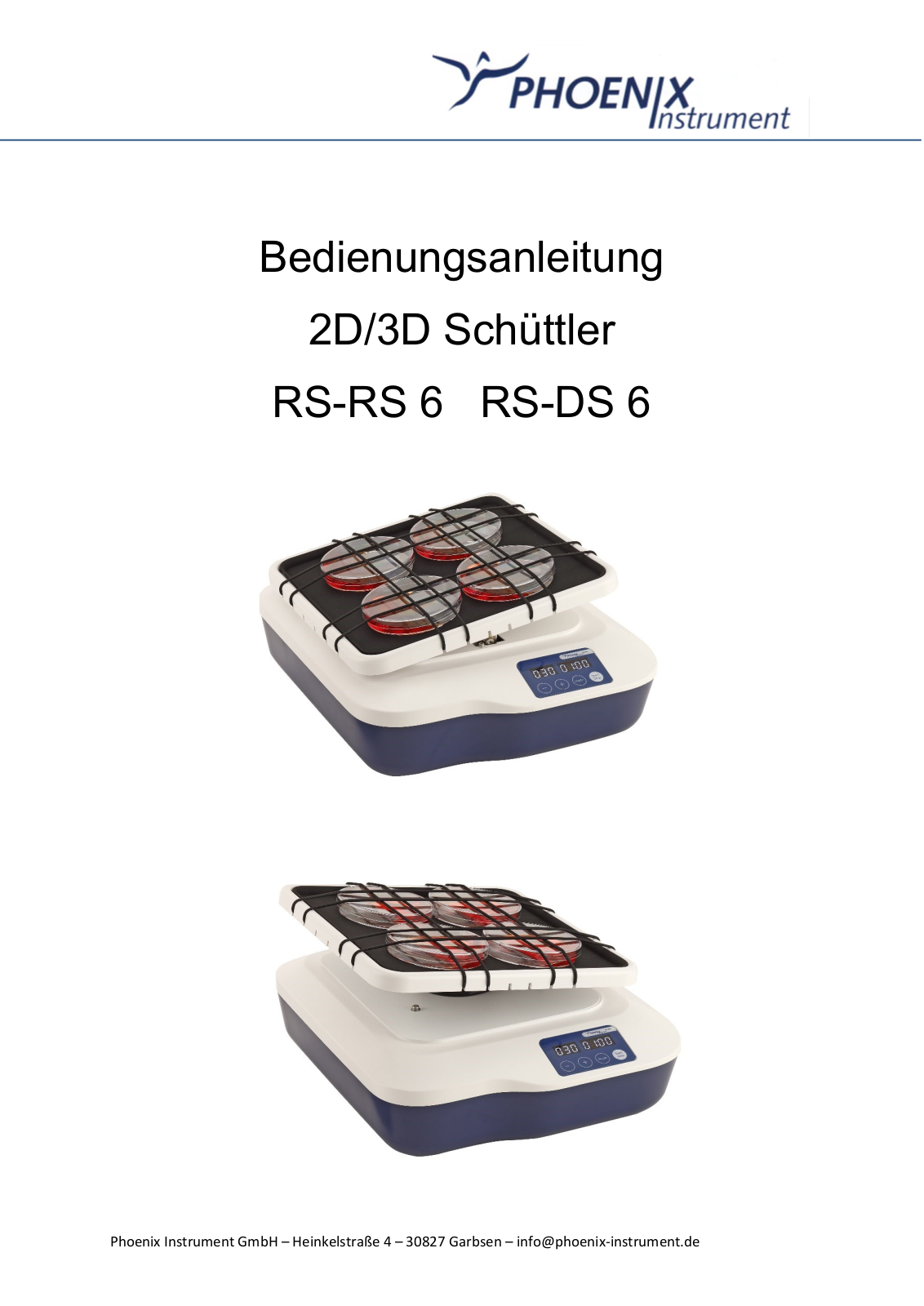 Phoenix Instrument RS-RS 6, RS-DS 6 User guide - ManualMachine.com