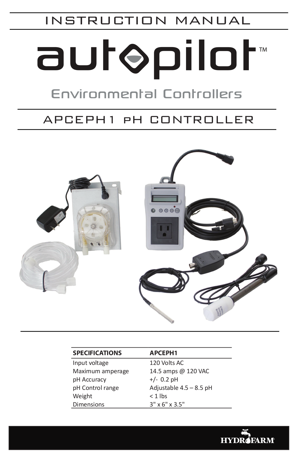 Hydrofarm APCEPH1 User Manual