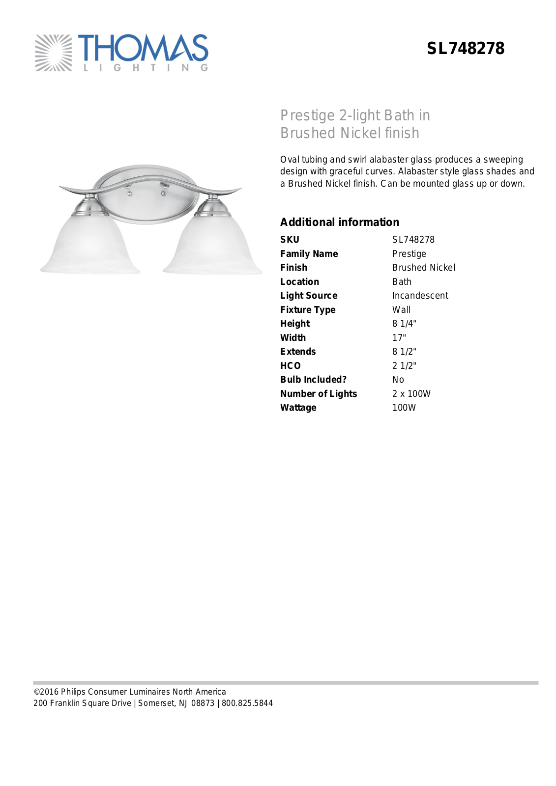 Thomas Lighting SL748278 User Manual - ManualMachine.com
