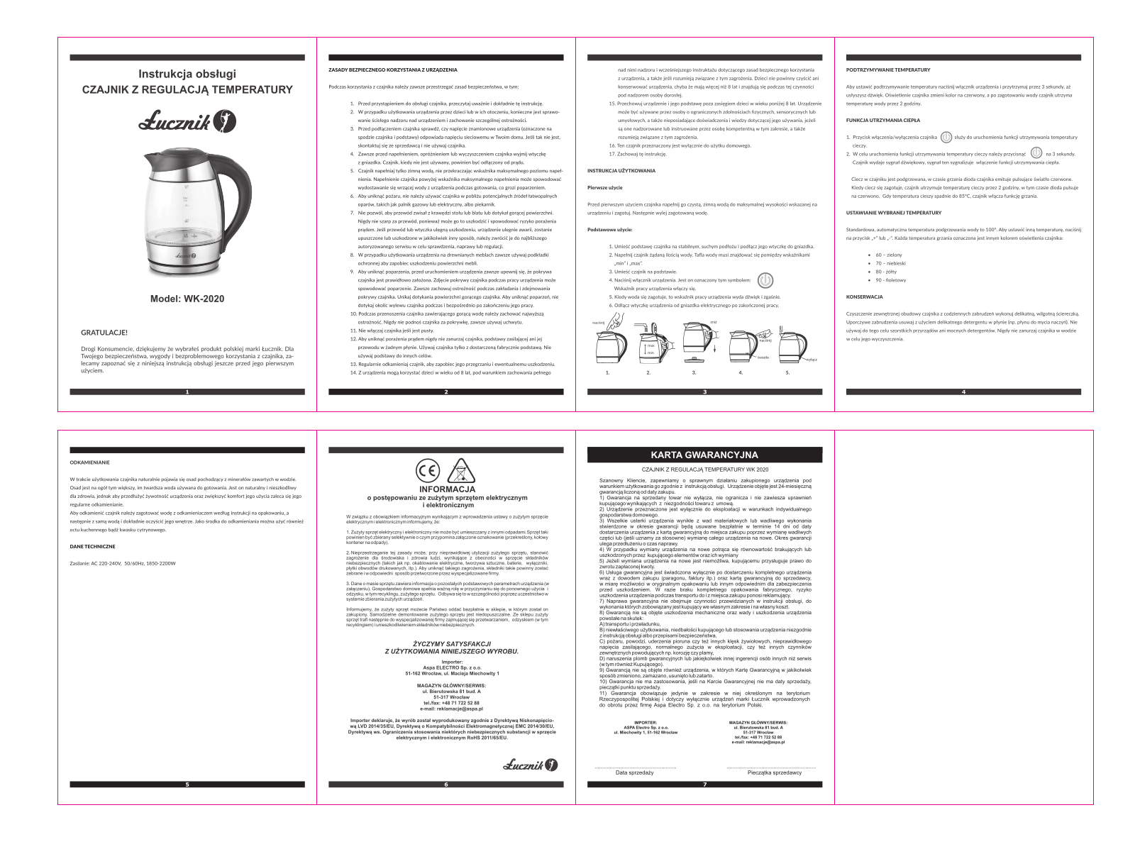 LUCZNIK WK 2020 User guide - ManualMachine.com