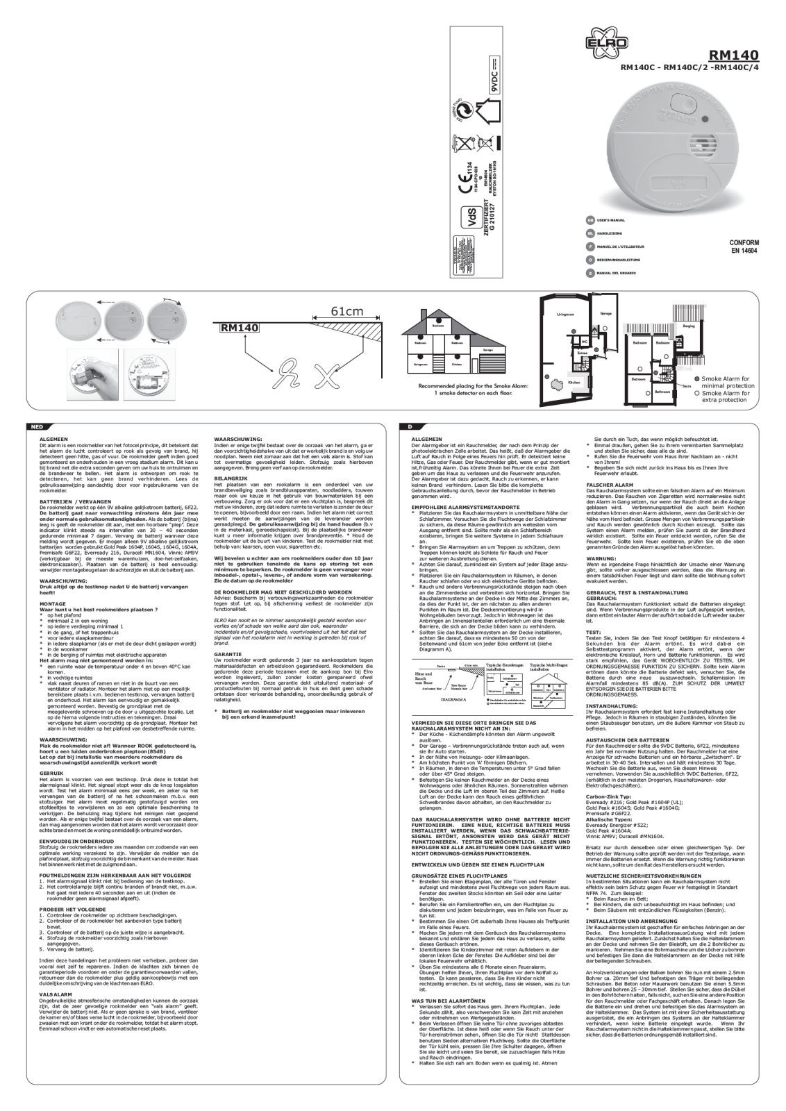 Elro RM140C User Manual