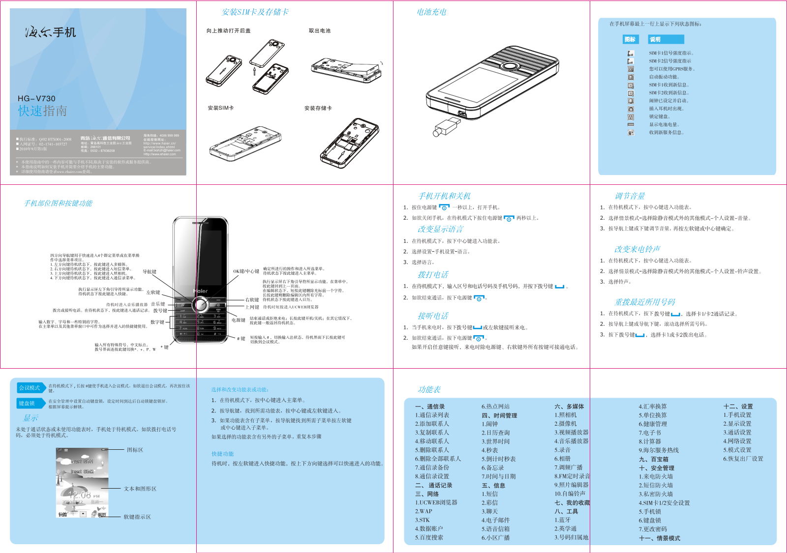 Haier HG-V730 User Manual