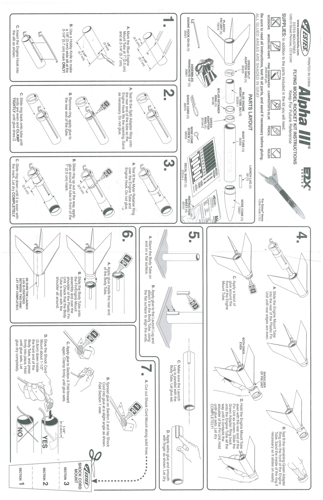 ESTES Alpha III User Manual