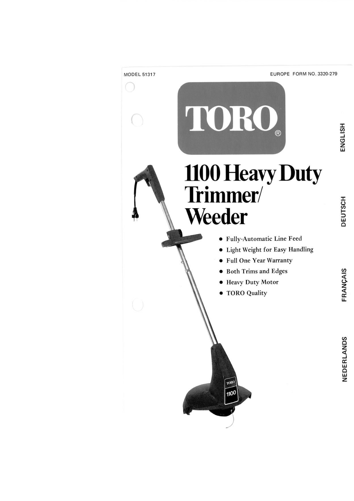 Toro 51317 Operator's Manual