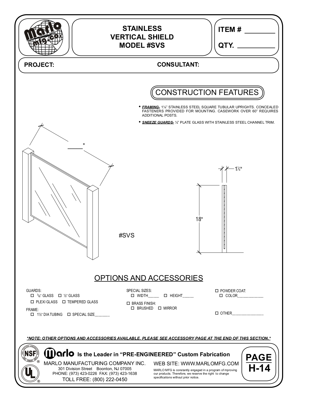 Marlo SVS User Manual