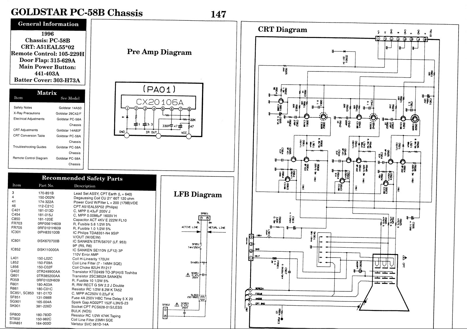 Goldstar PC-58B Schematic