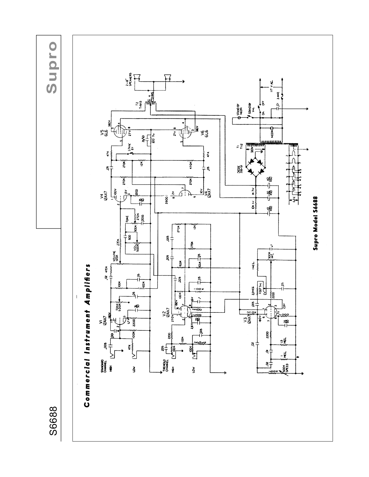 Supro ValcoS6688 Schematic - ManualMachine.com