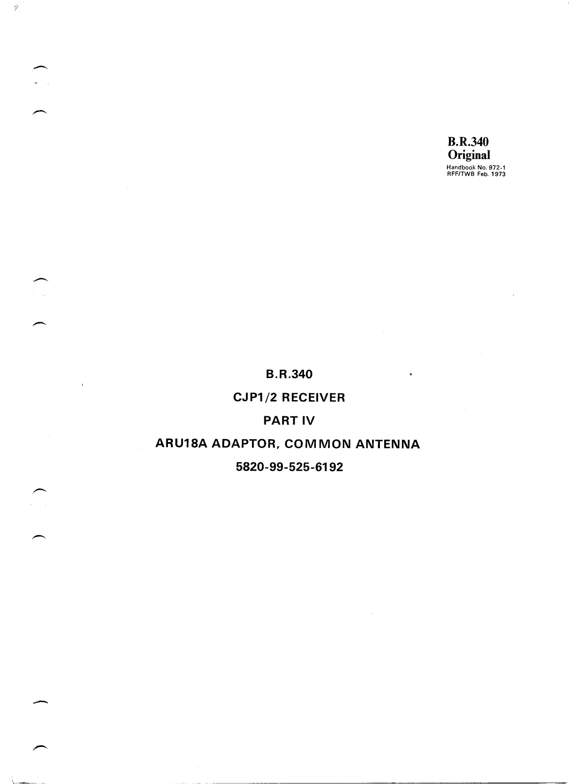 Redifon B.R.340 Service manual