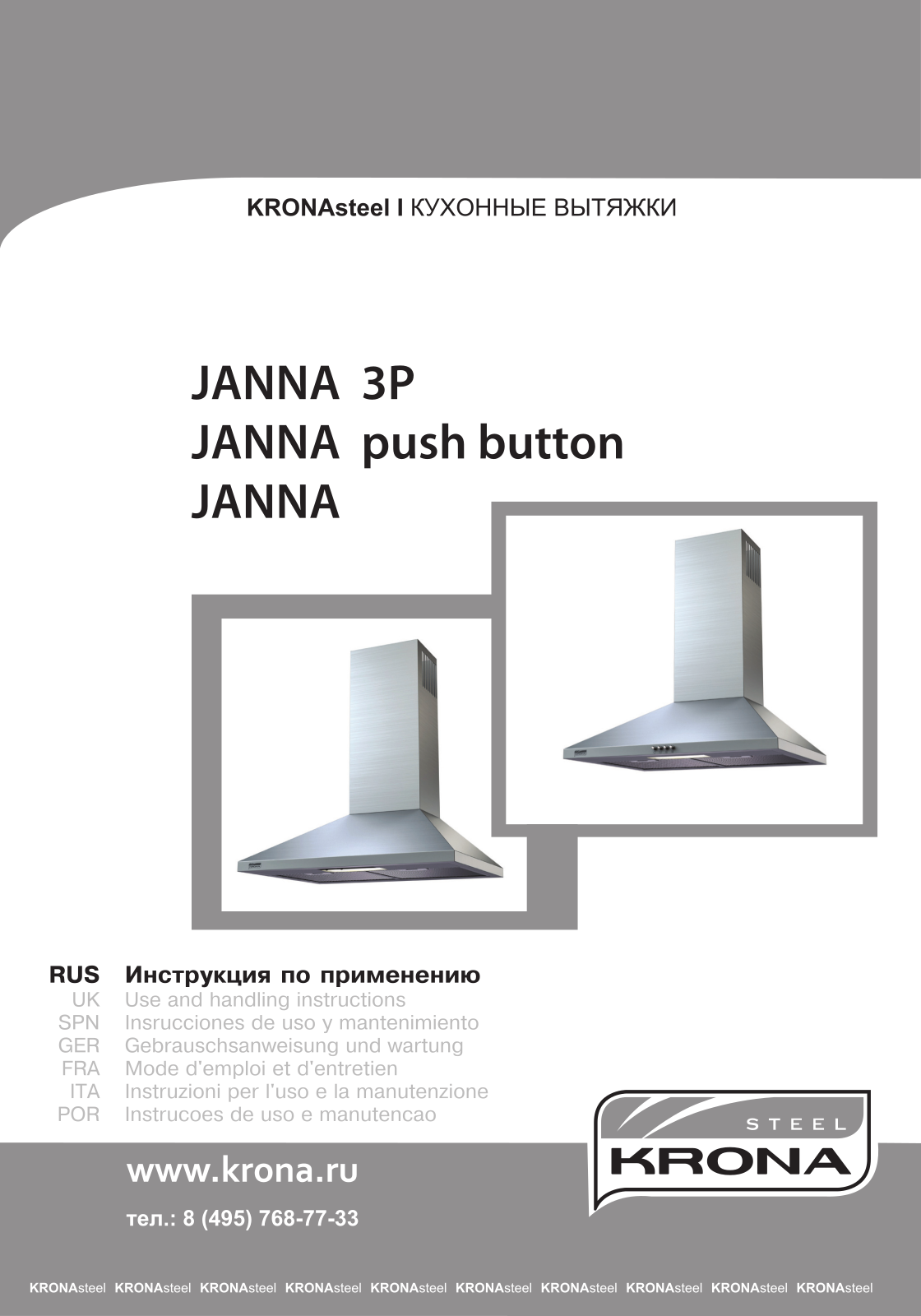 Krona Janna 600Inox pb User Manual