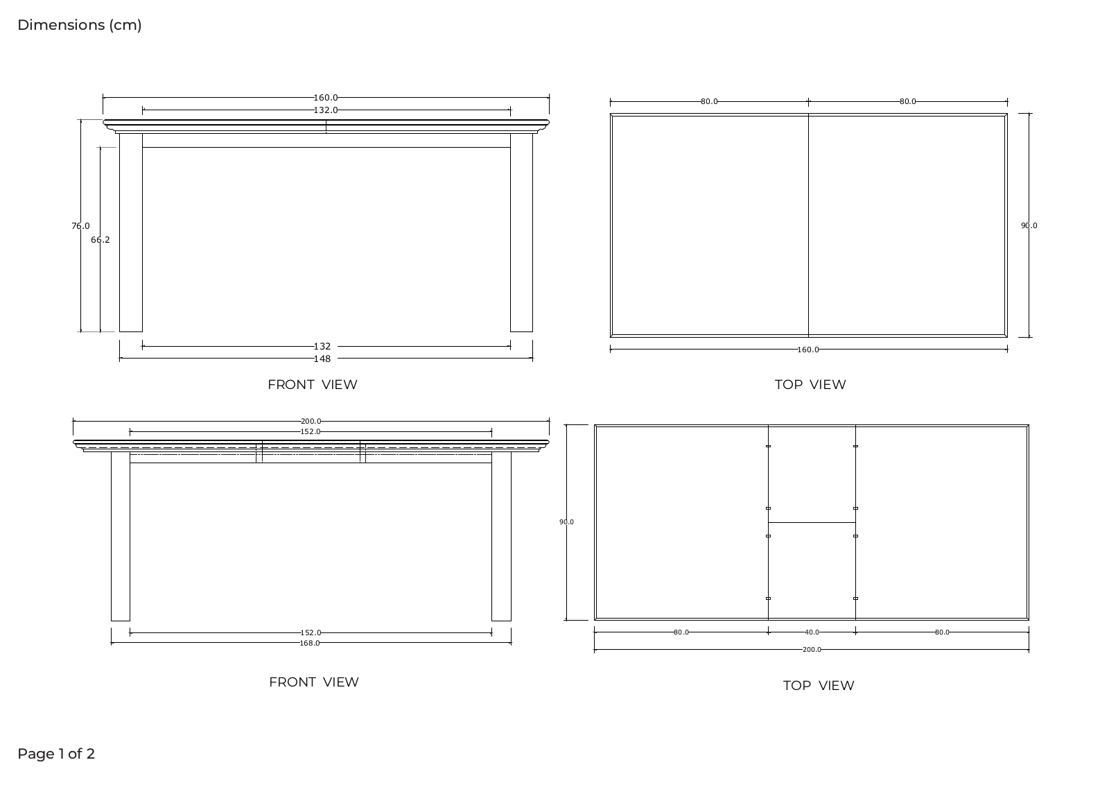 Sand & Stable BCMH1666 Dimensions - ManualMachine.com