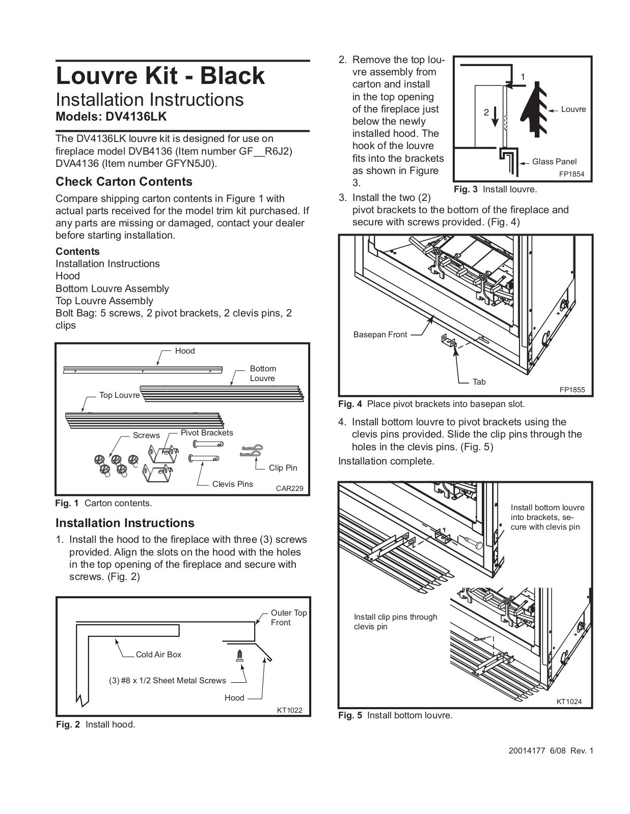 Vermont Casting DV4136LK User Manual