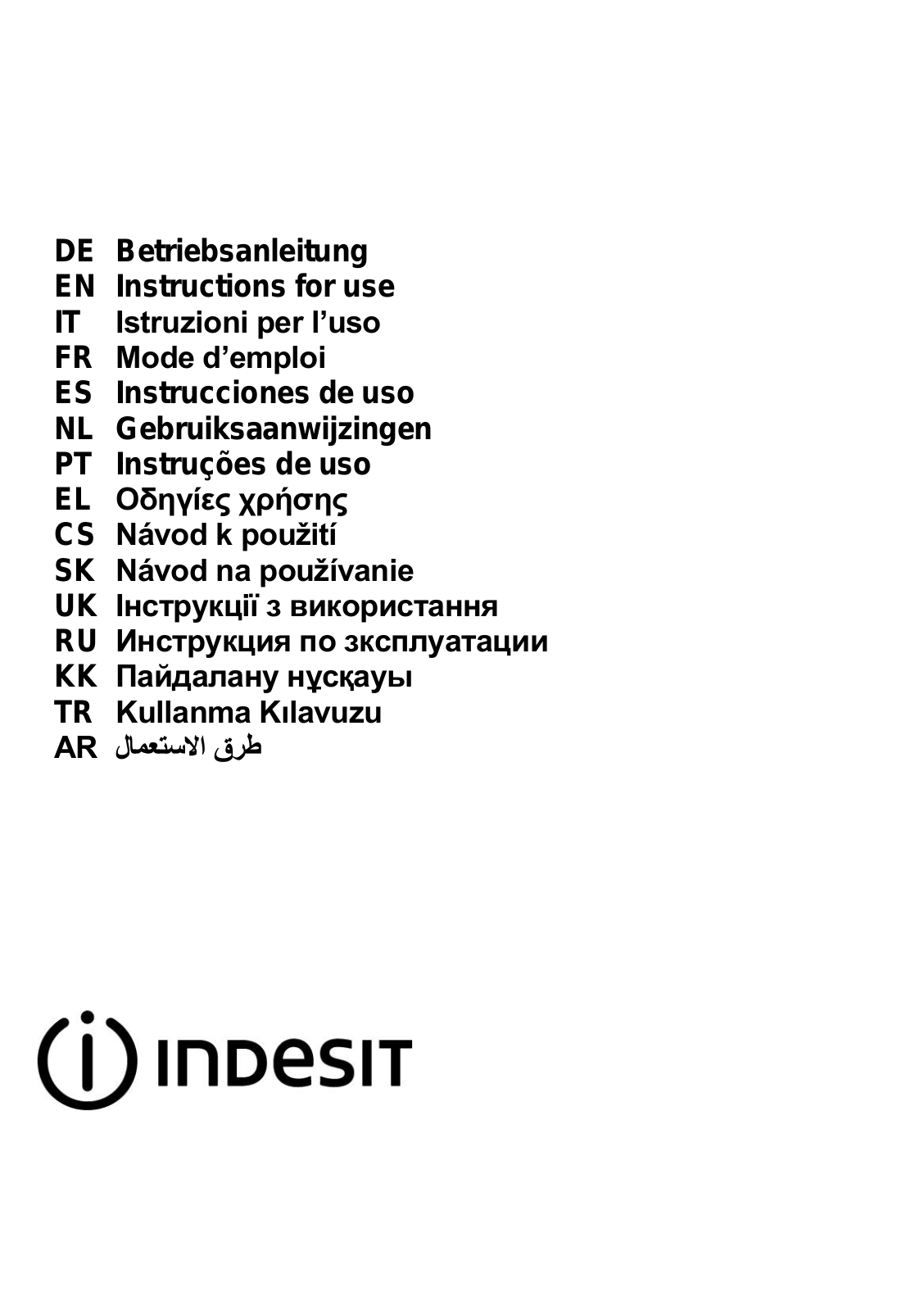 INDESIT ISLK 66F LS W User Manual