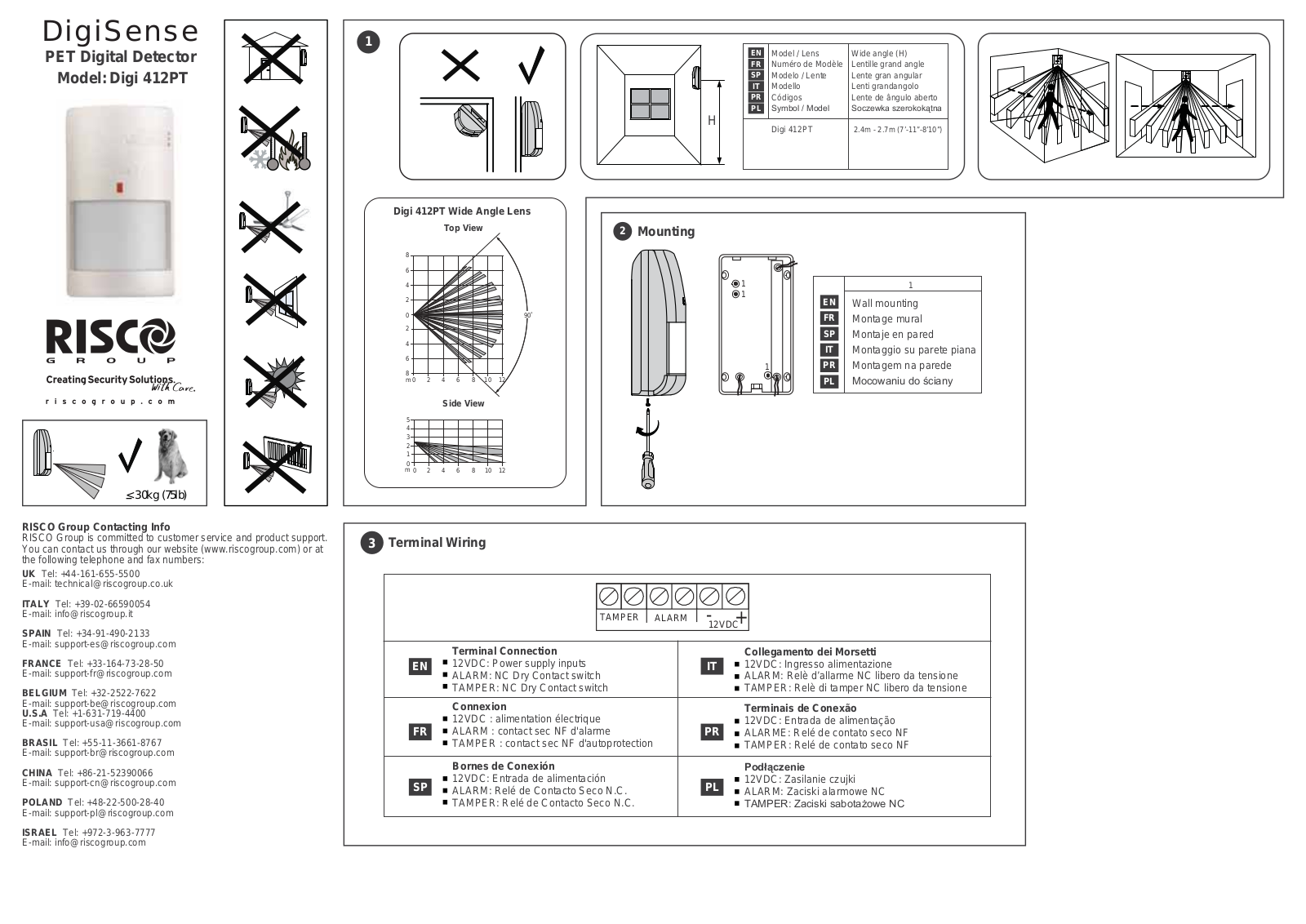 RISCO Group Digi 412PT User Manual