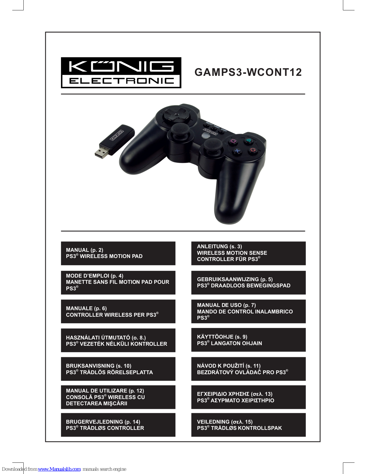 Konig GAMPS3-WCONT12 User Manual