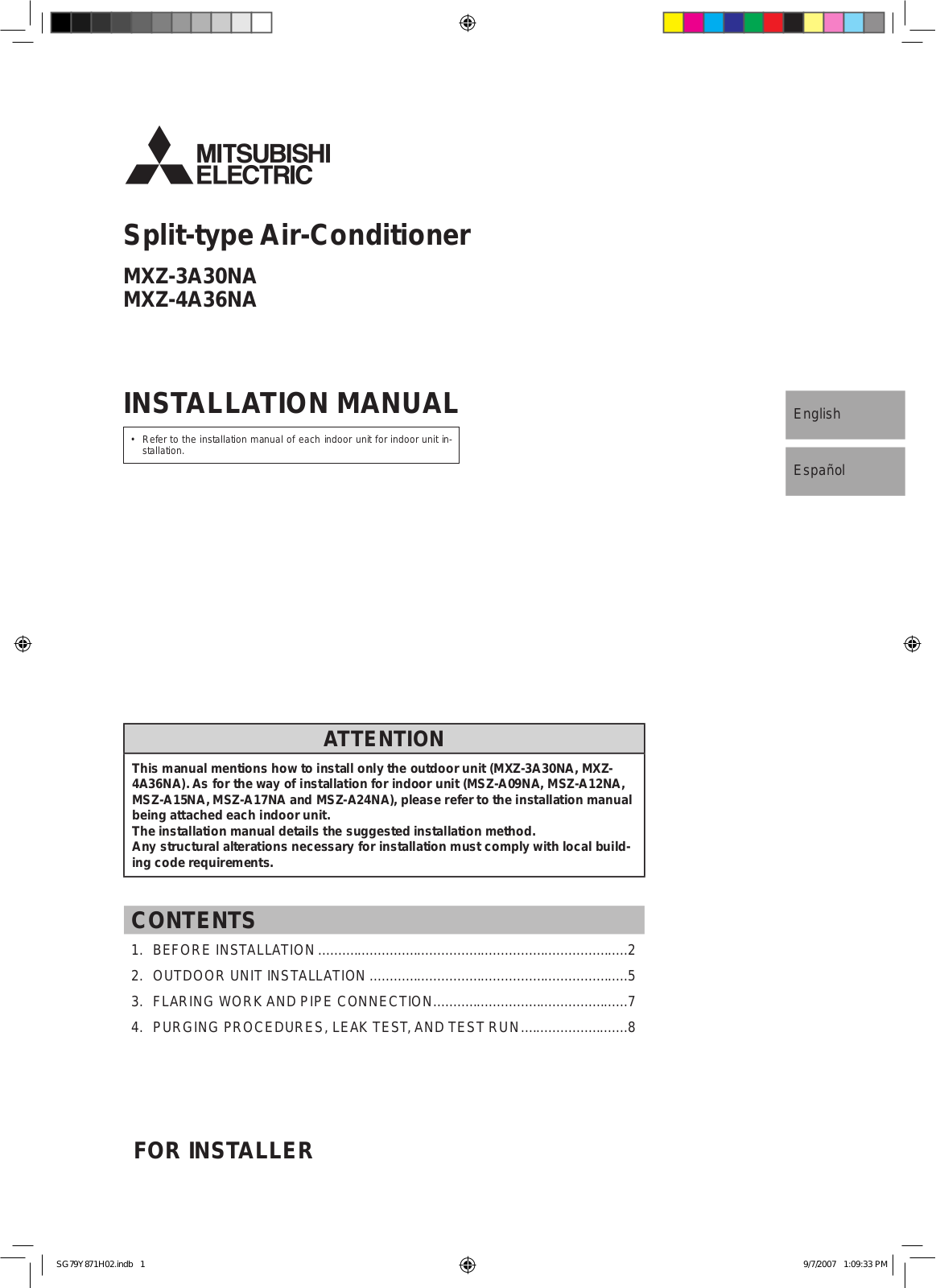 Troy-Bilt MXZ-4A36NA, MXZ-3A30NA User Manual