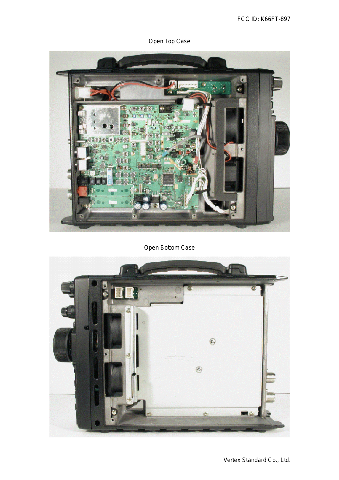 Yaesu FT-897 device, internal view