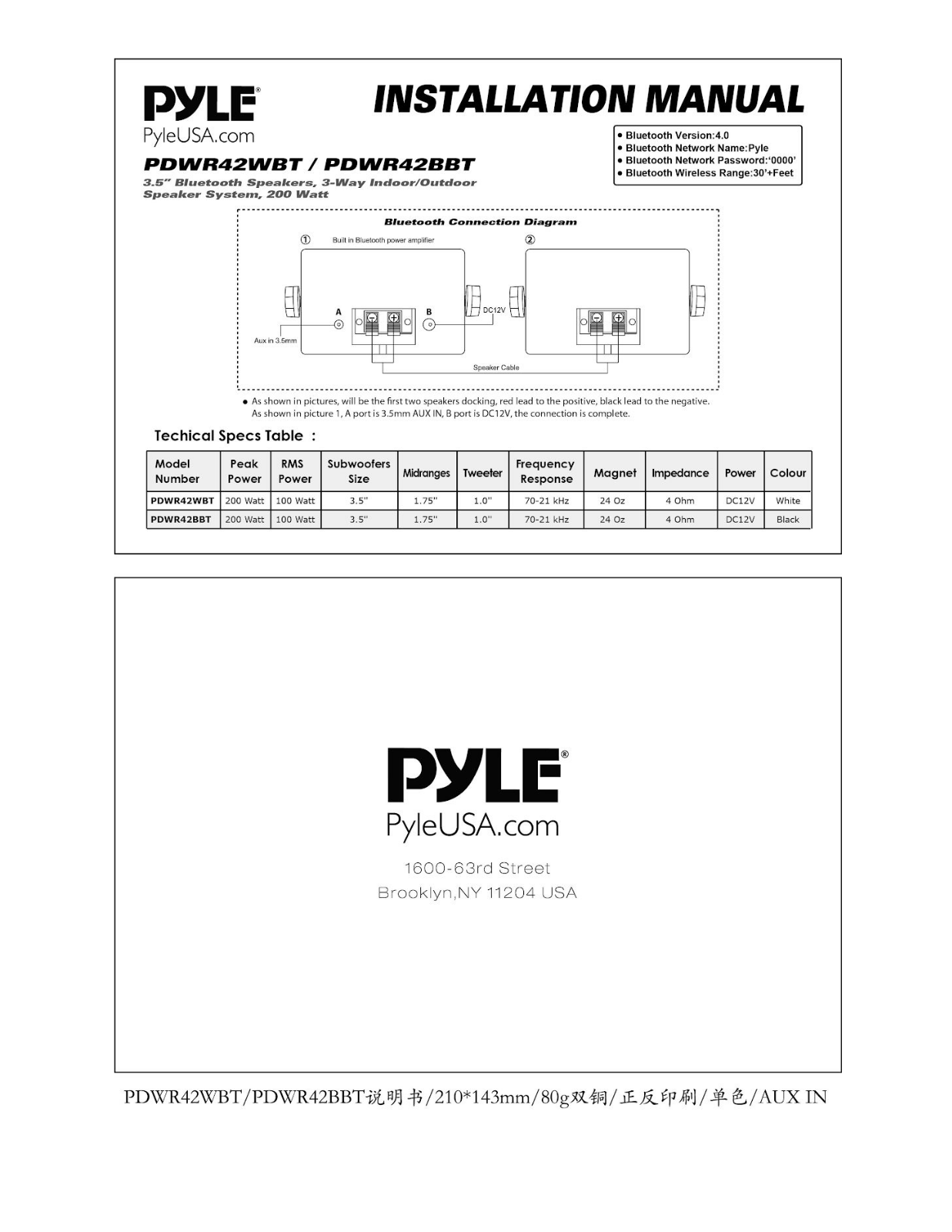 Pyle PDWR42BBT User guide - ManualMachine.com