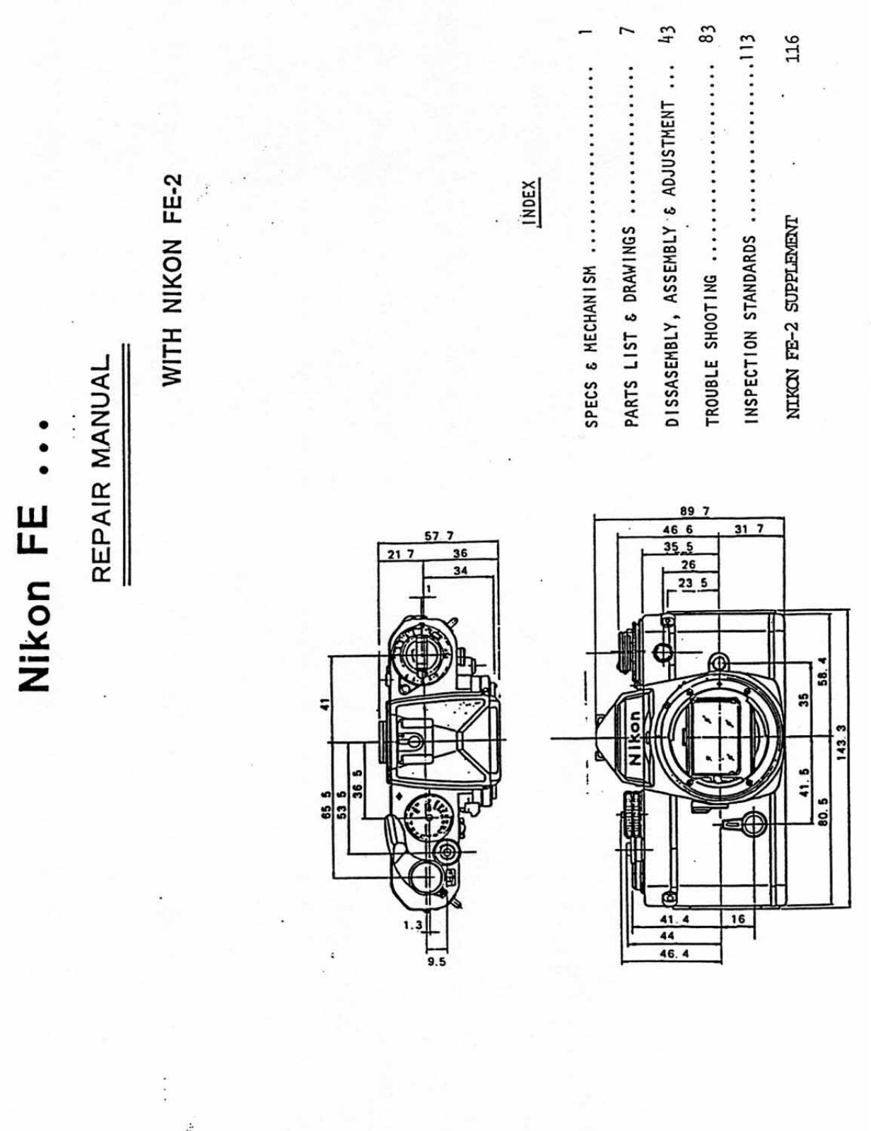 Nikon FE-2 Repair Manual