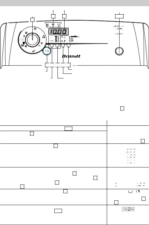 BRANDT WTD1271S User Manual