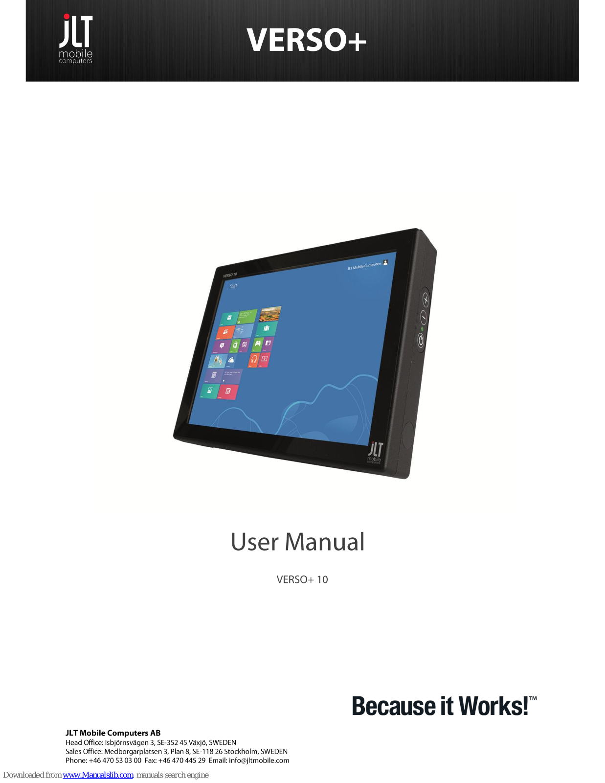 JLT VERSO+ User Manual - ManualMachine.com