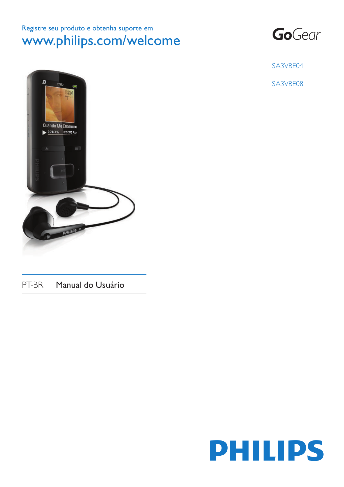 Philips SA3VBE08DL/78 instructions for use