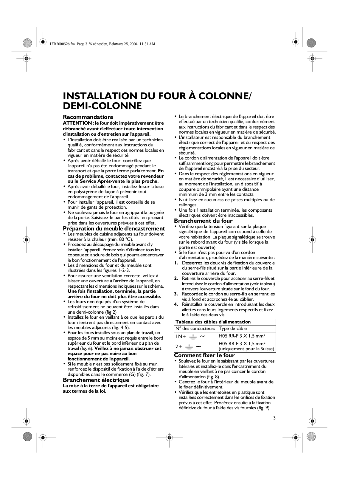 WHIRLPOOL AKP 232 IX, AKP 237 IX, AKS 131 WH, AKS 132 NB, AKS 132 WH User Manual