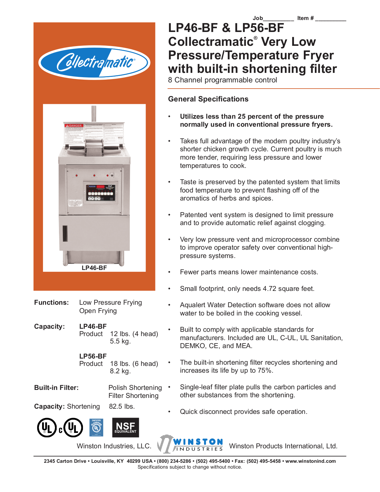 Winston LP46-BF User Manual