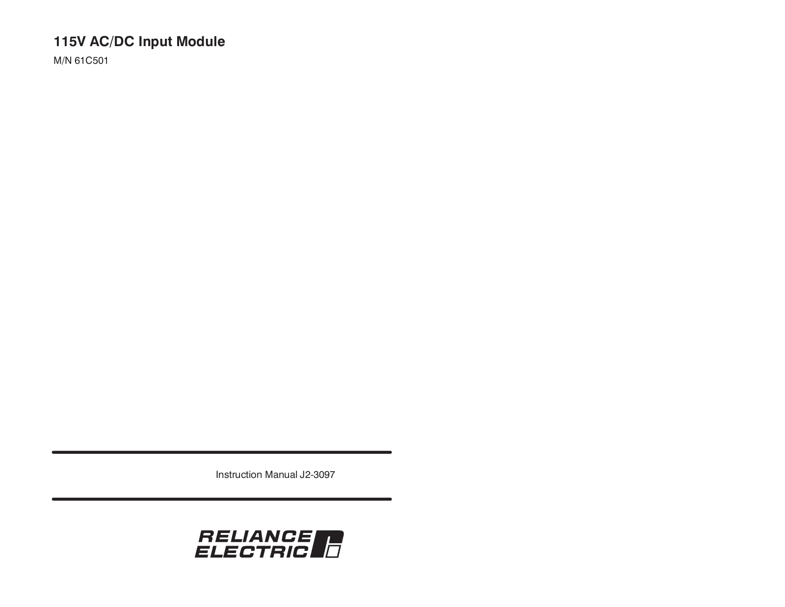 Rockwell Automation 61C501 User Manual