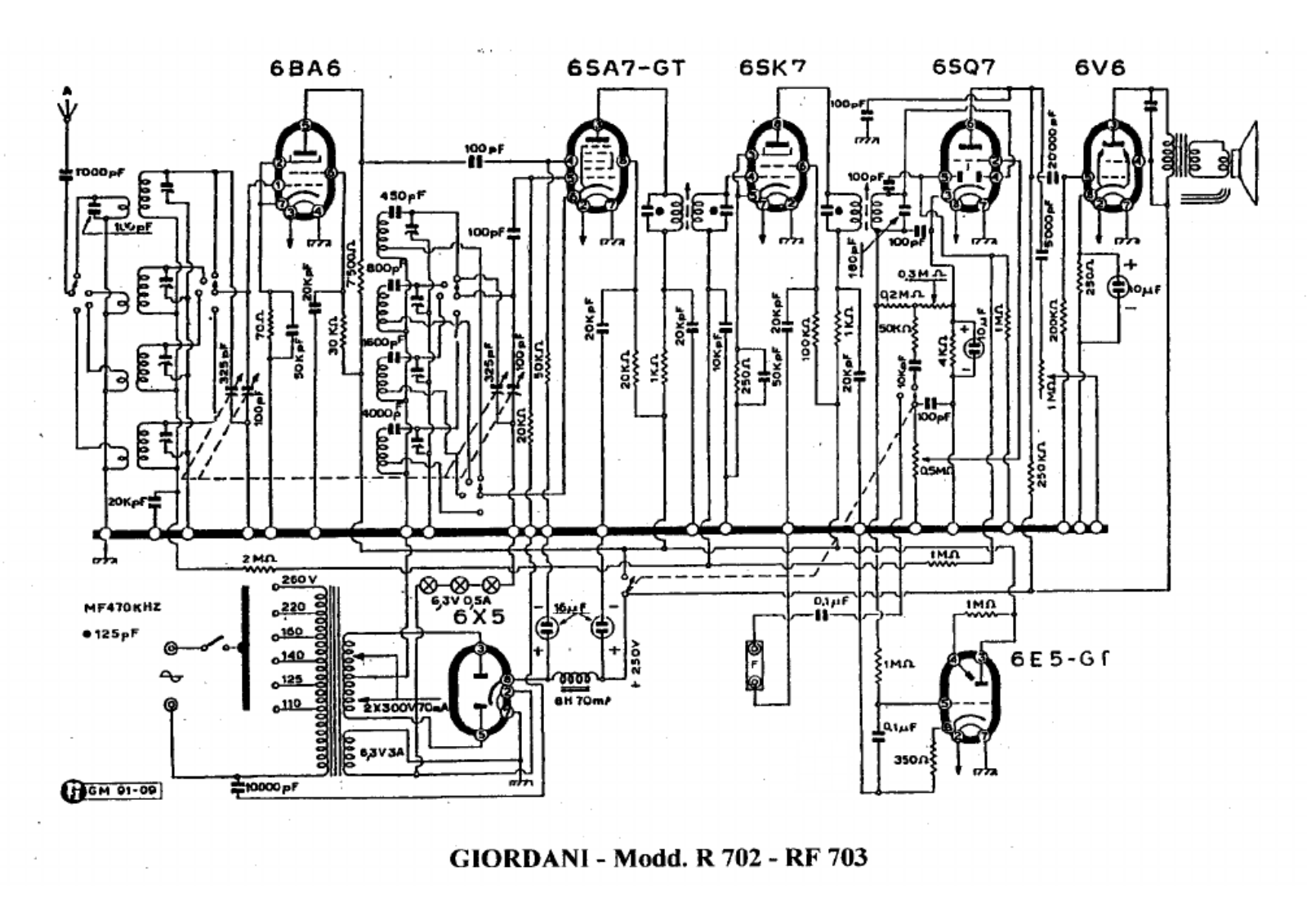 Giordani r702, rf703 schematic