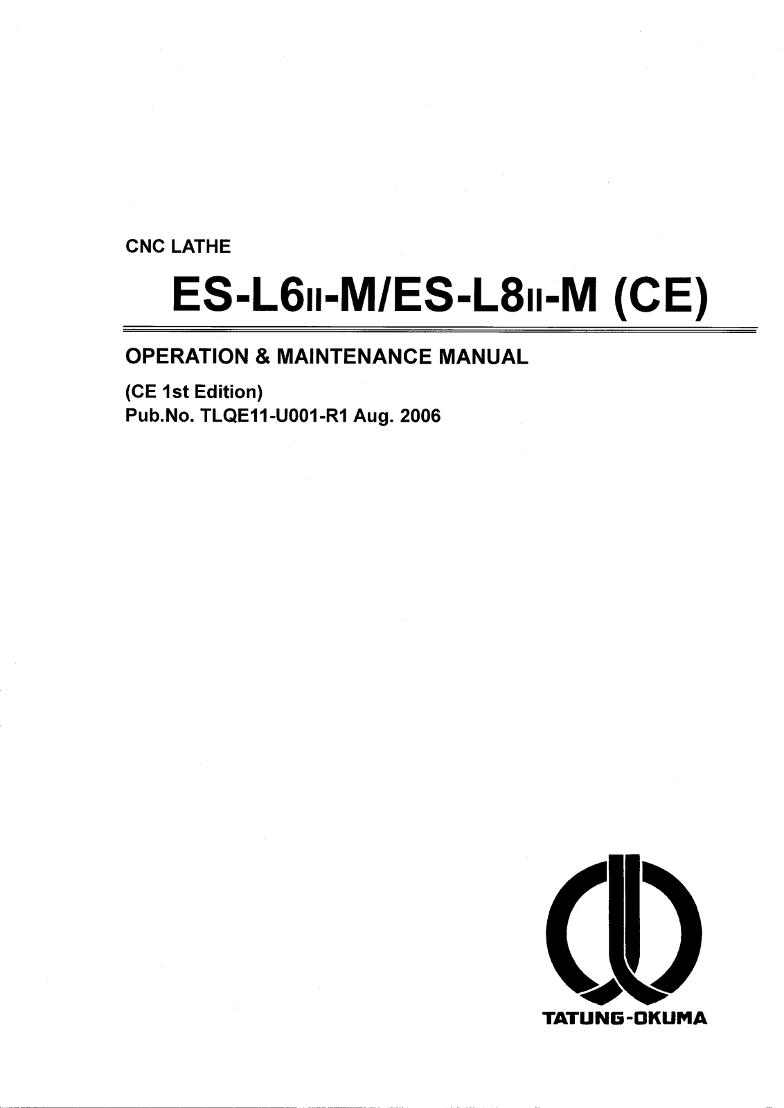 okuma OSP-U10L Maintenance Manual