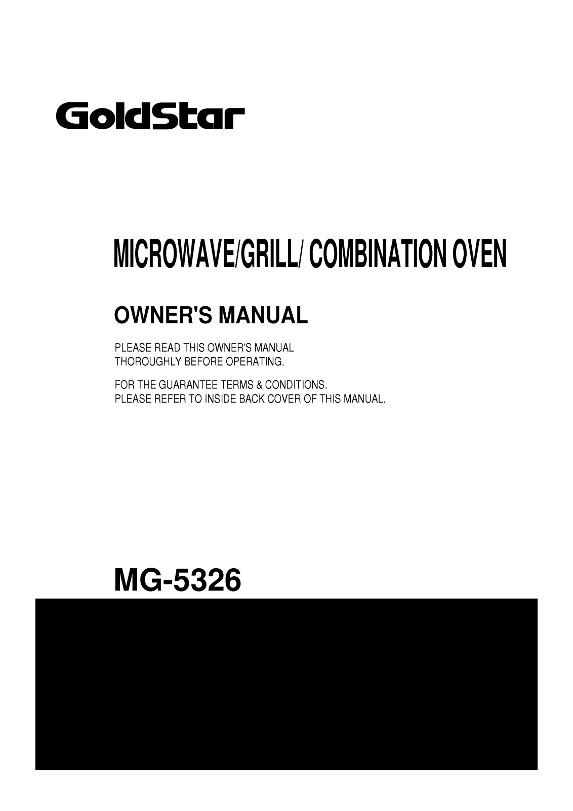 LG MG-5326 User Manual