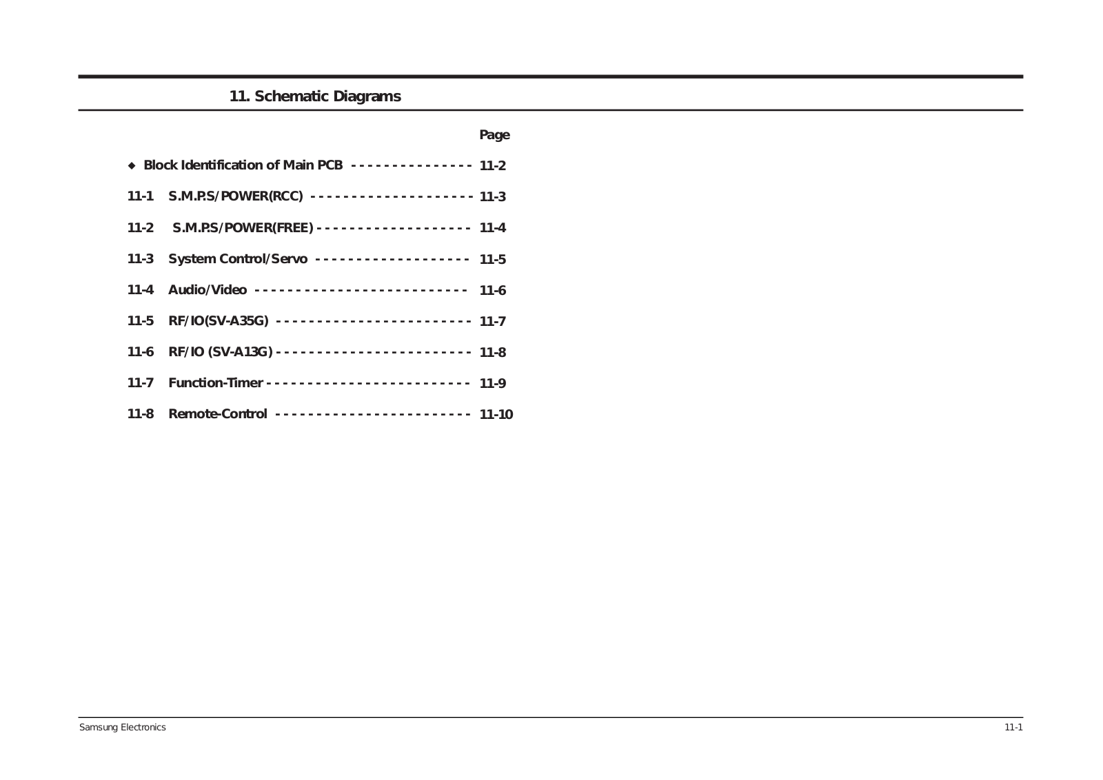 SAMSUNG SVR-270 Service Manual