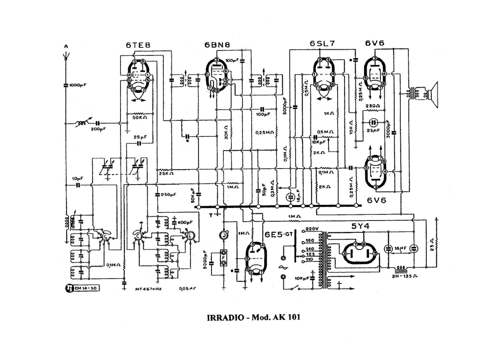 Irradio ak101 schematic