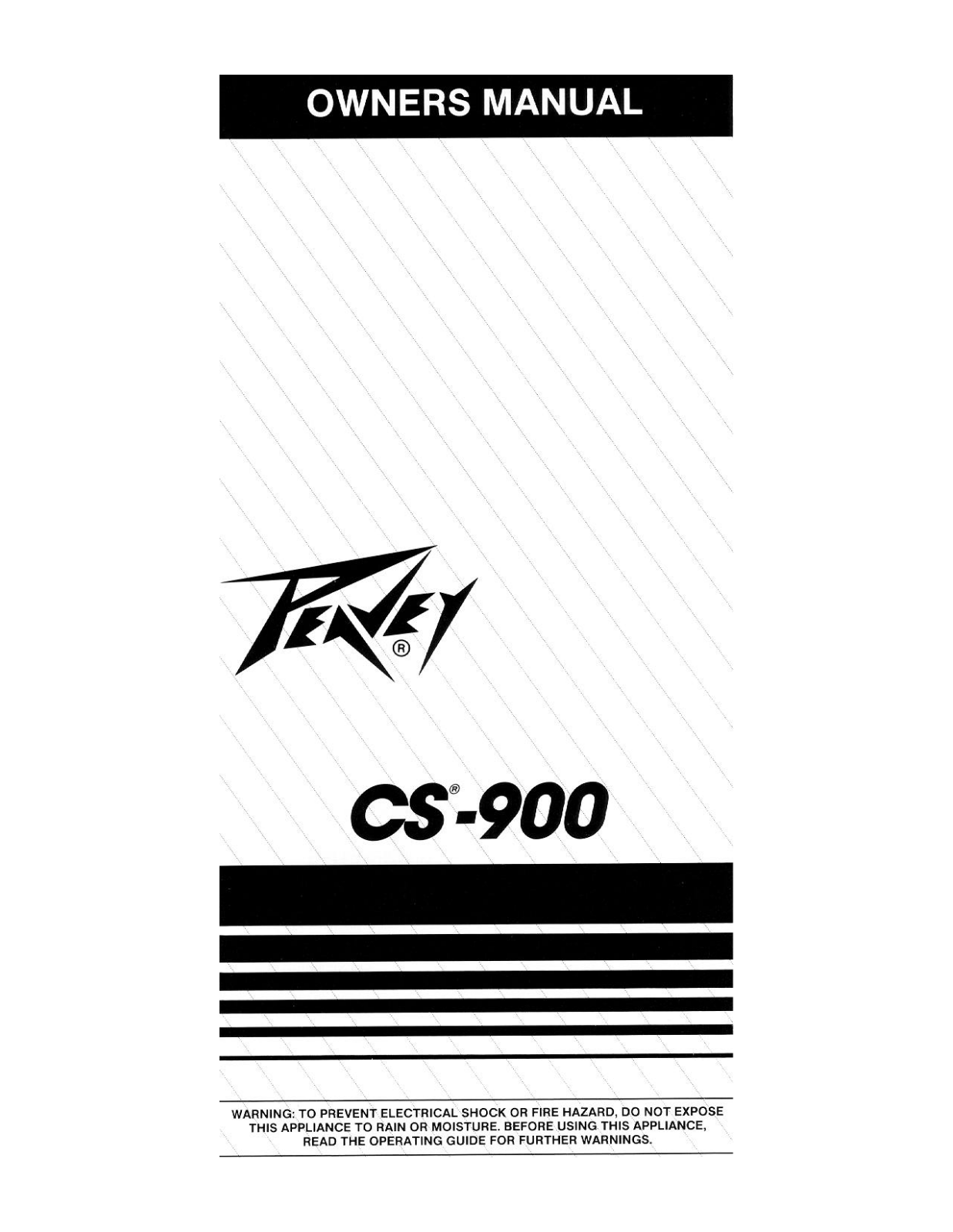 Peavey CS-900 User Manual