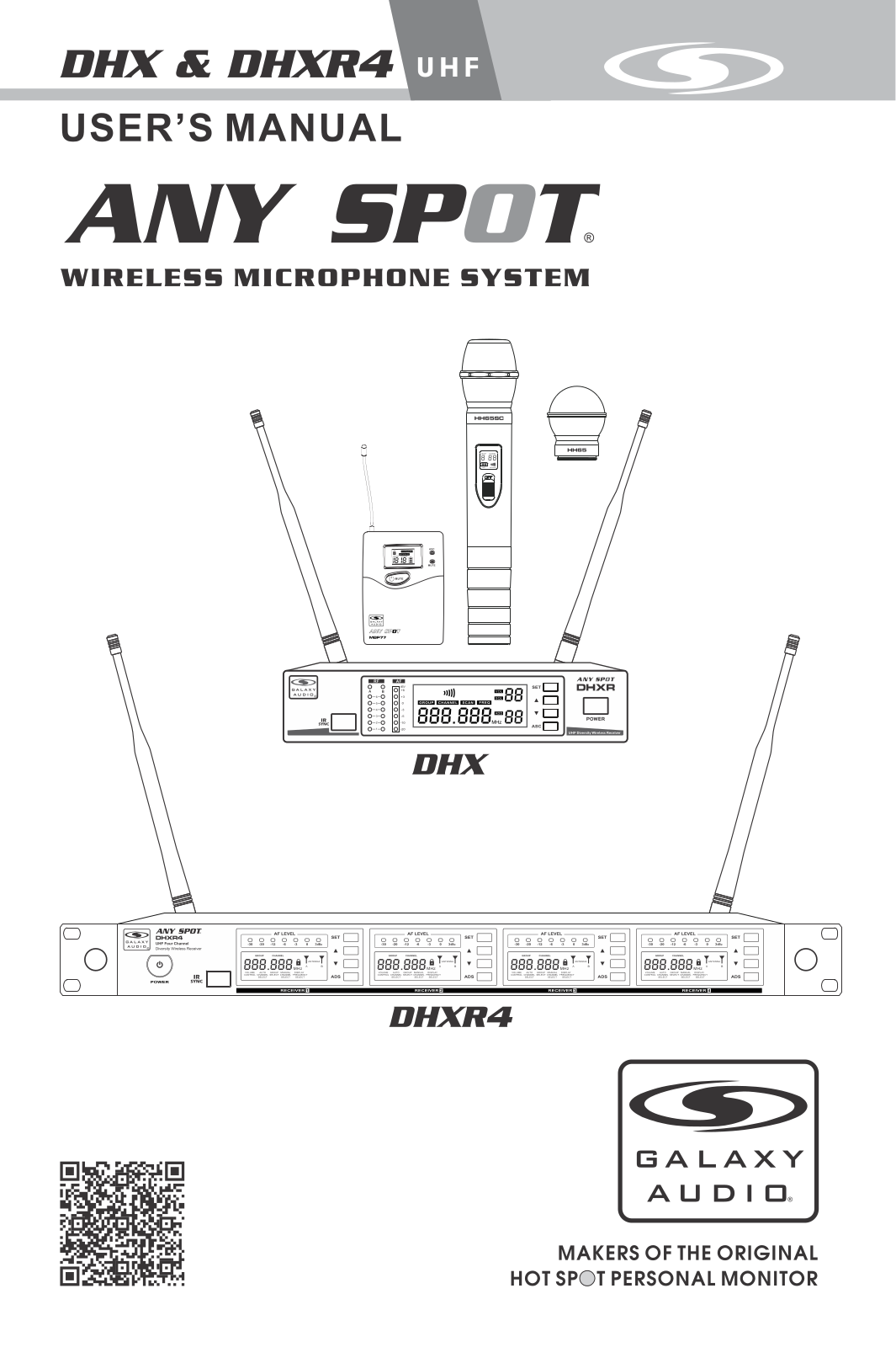 Galaxy Audio DHXR/77HS, DHXR/77LV, DHXR/HH65SC-N, DHXR/77GTR, DHXR/77 Users Manual