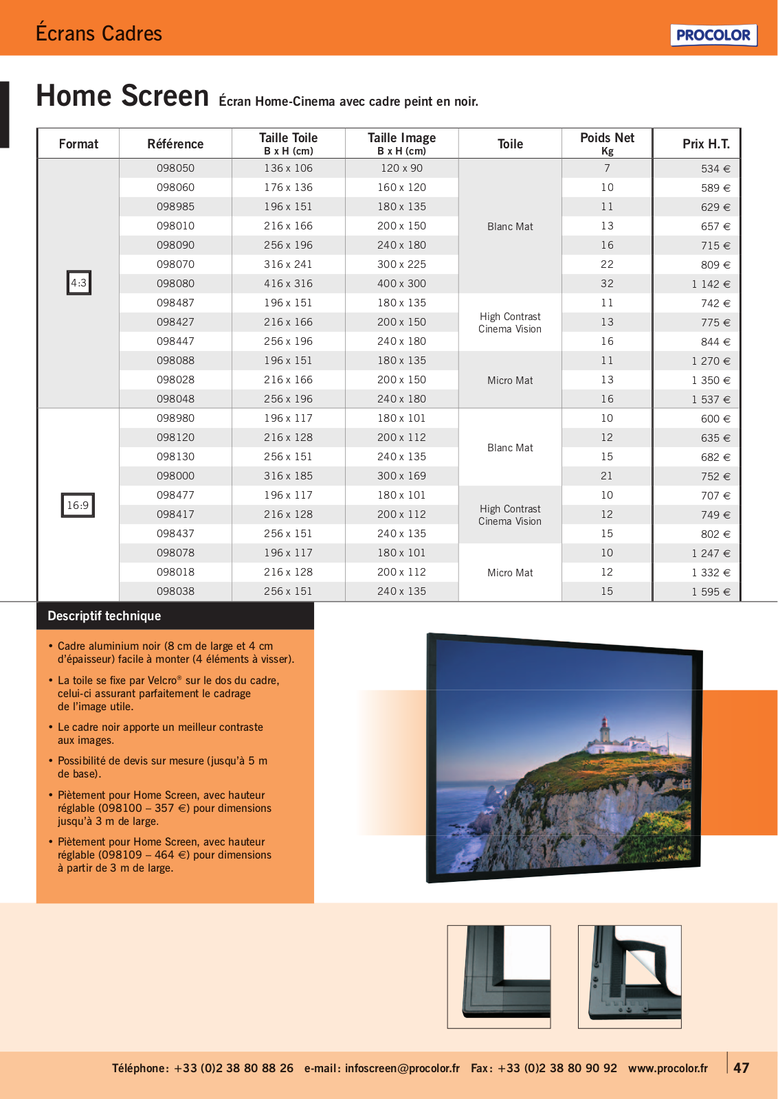 Procolor HOME SCREEN PRODUCT SHEET