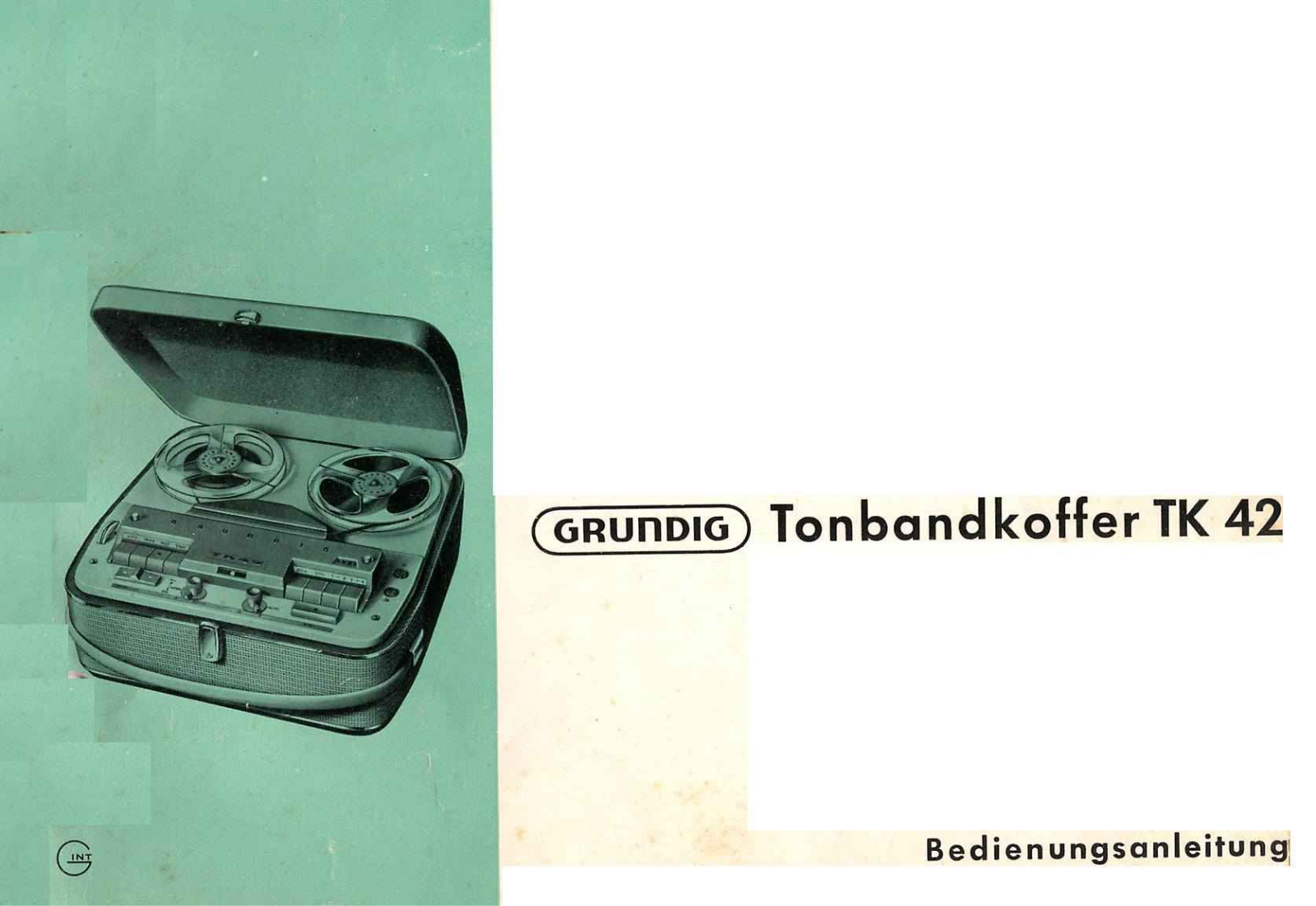 Grundig TK-42 Owners Manual