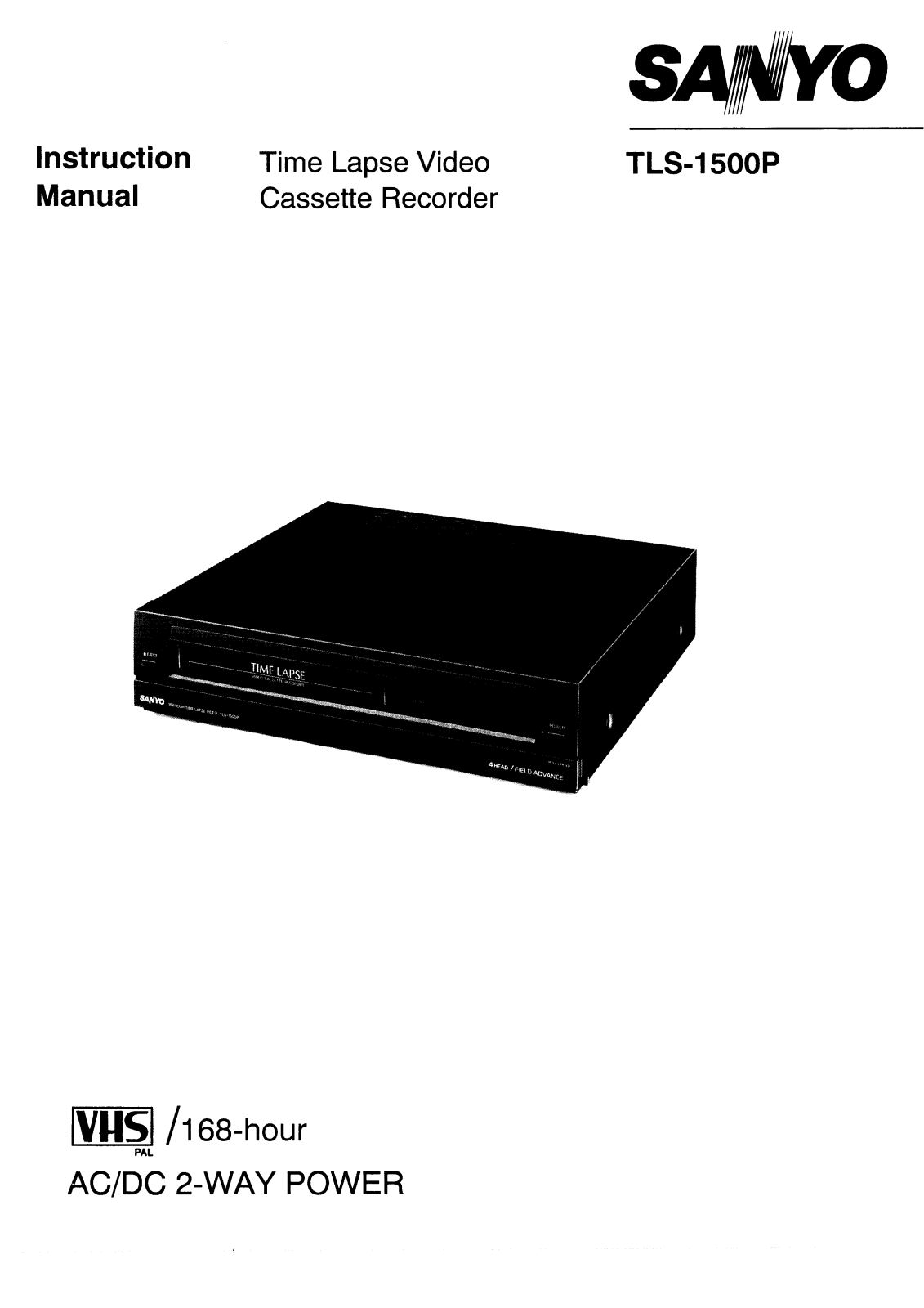 Sanyo TLS-1500P Instruction Manual