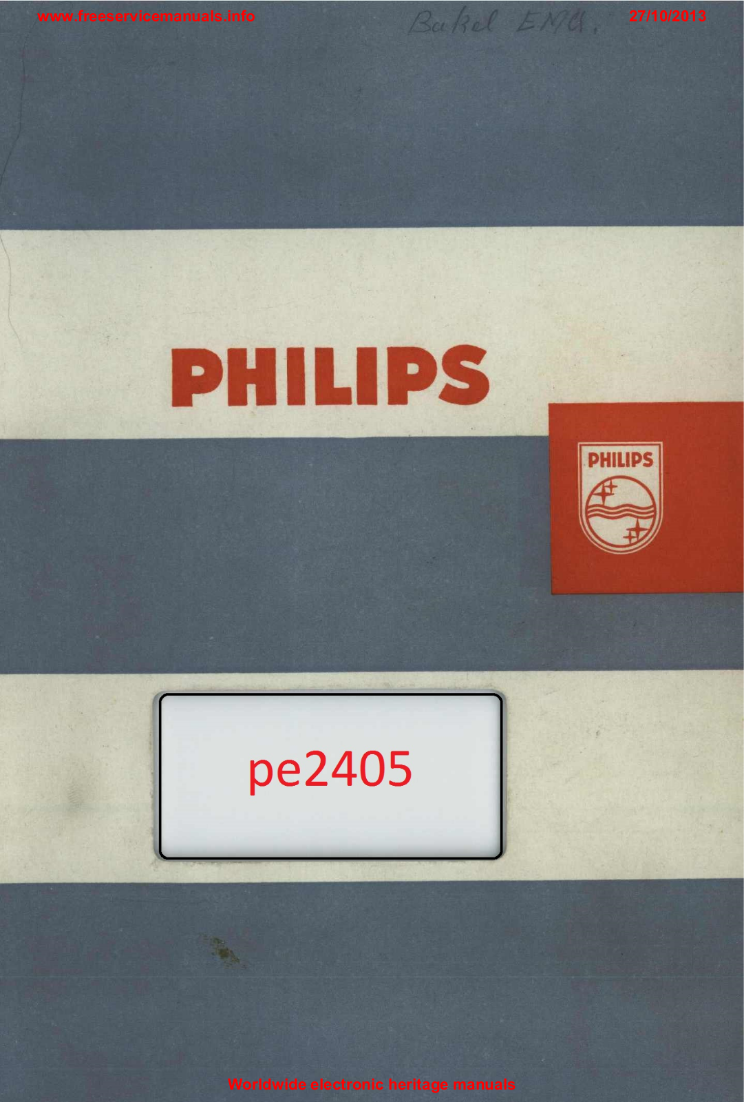 Philips pm2405 Datasheet - ManualMachine.com