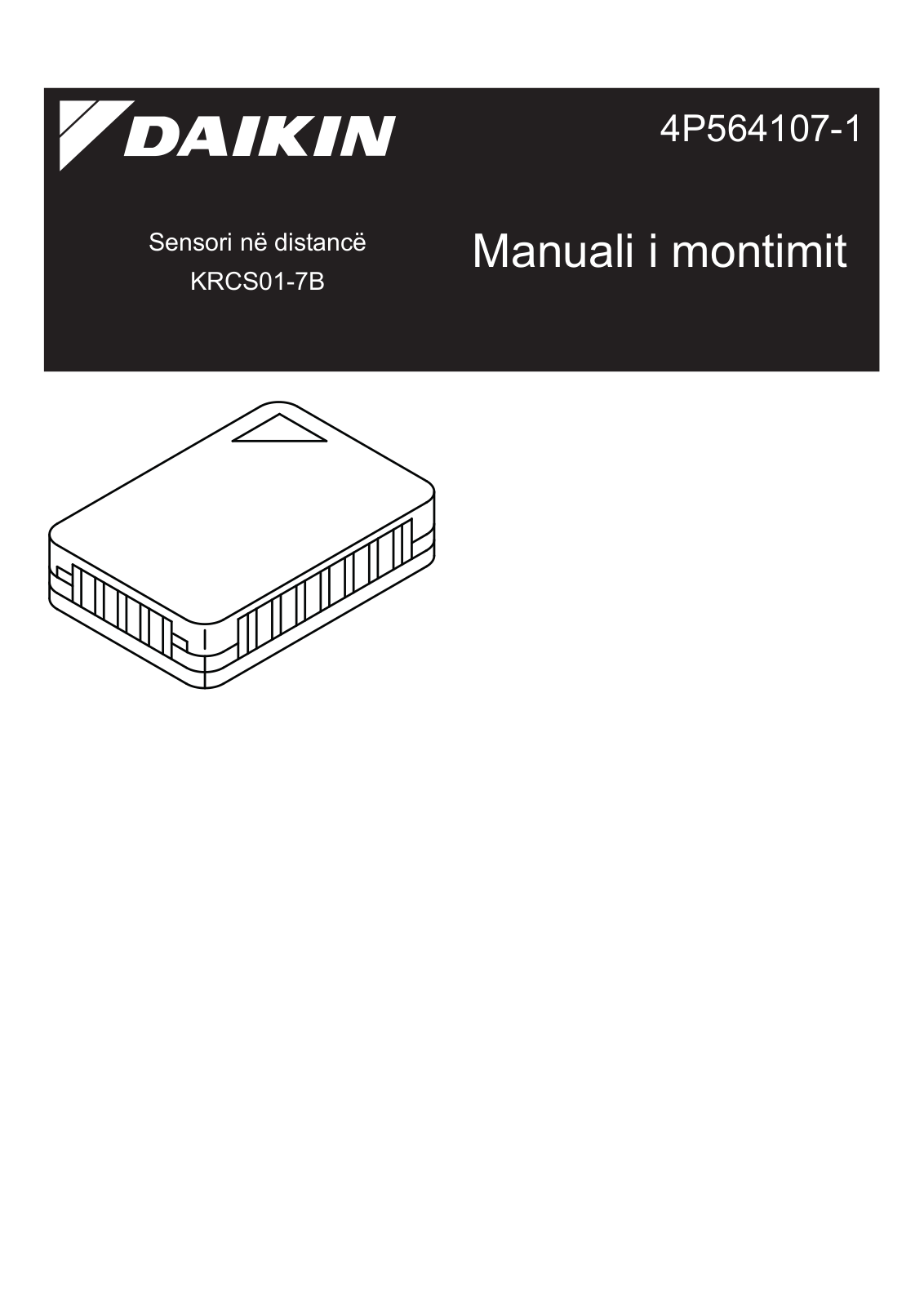 Daikin KRCS01-7B Installation manuals