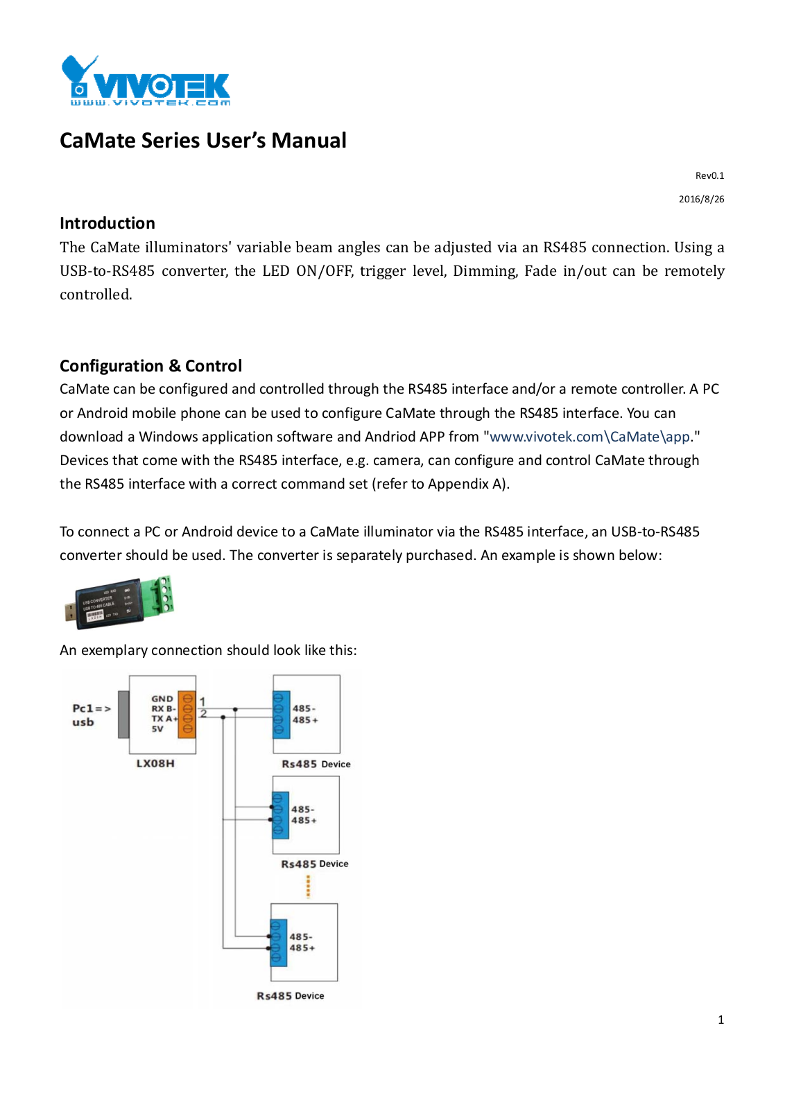 Vivotek CM48I8-1040, CM48I8-180, CM48I8-2040, CM48I8-4080, CM48I8-90120 User Manual