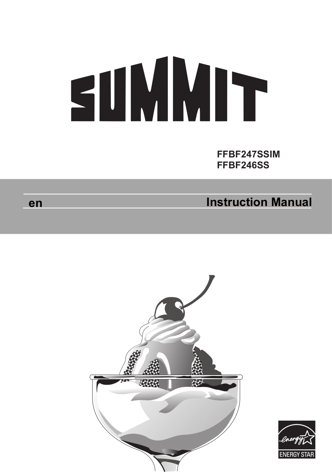 Summit FFBF241W, FFBF246SSLHD Maintance Manual