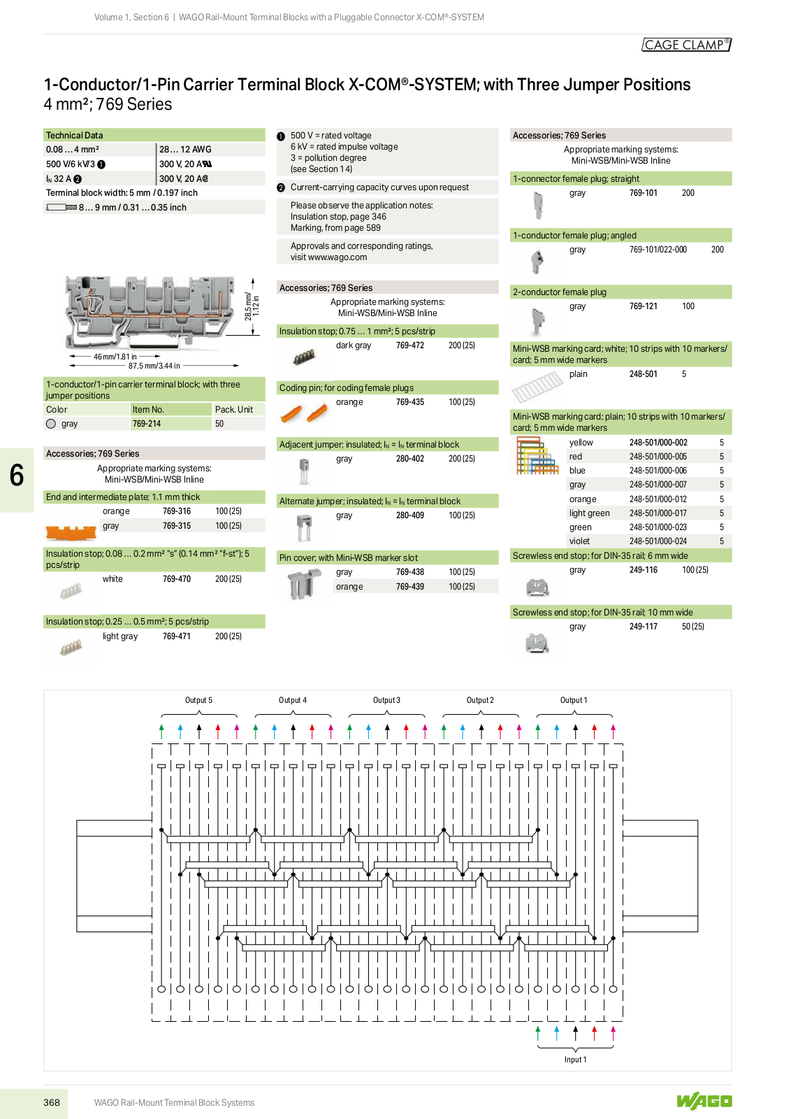 Wago 769 Series Catalog Page