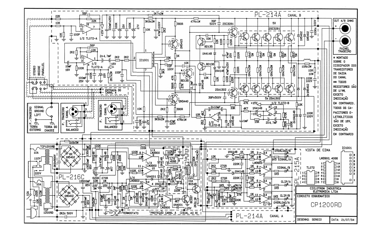 CICLOTRON CP 1200RD Service Manual