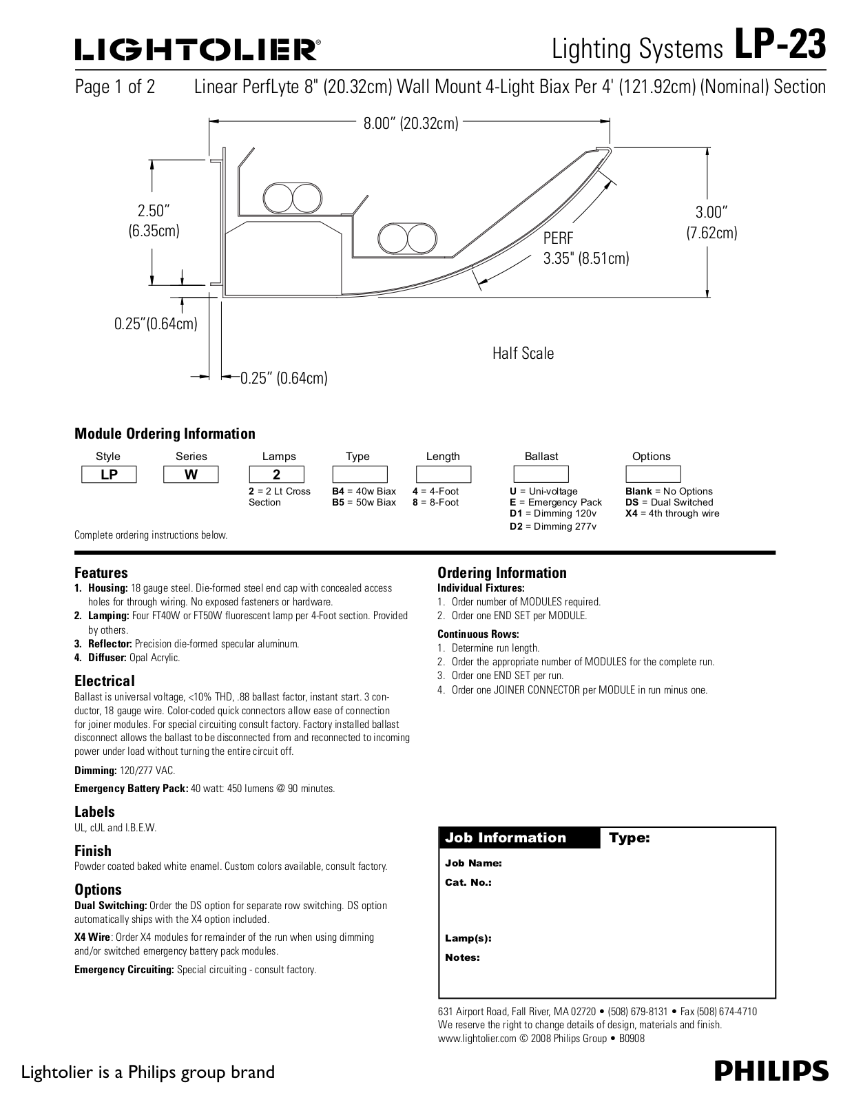 Lightolier LP-23 User Manual